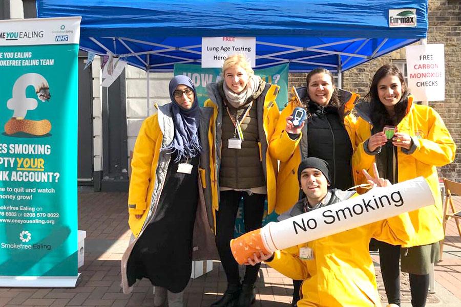 One You Ealing Team Promoting Their NHS Services