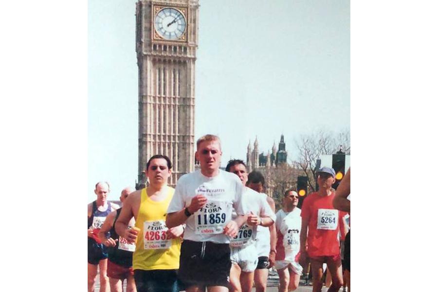 Running the London Marathon - 1996